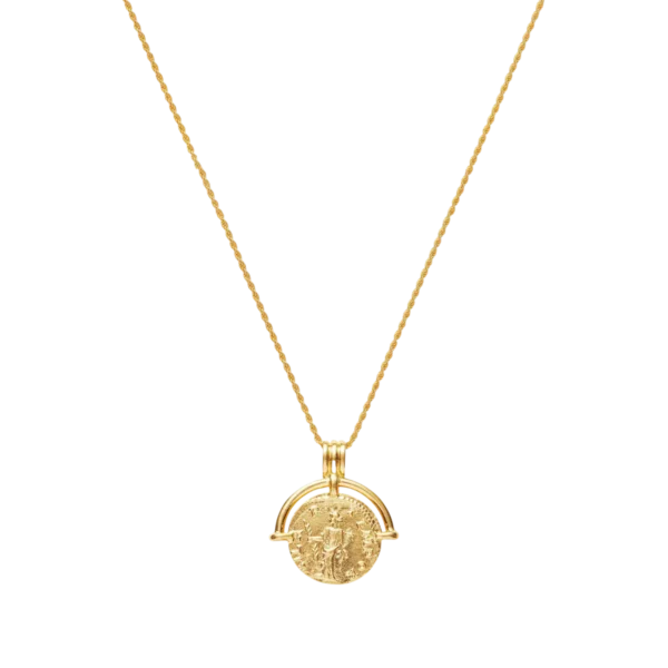 Missoma Lucy Williams Engravable Roman Arc Coin Necklace