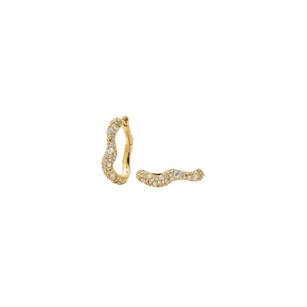 Missoma Molten Snow Small Hoop Earrings