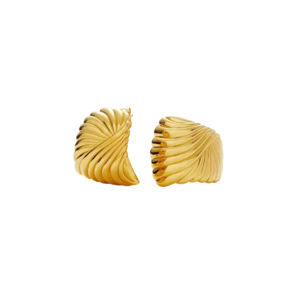 Missoma Ripple Oversized Stud Earrings