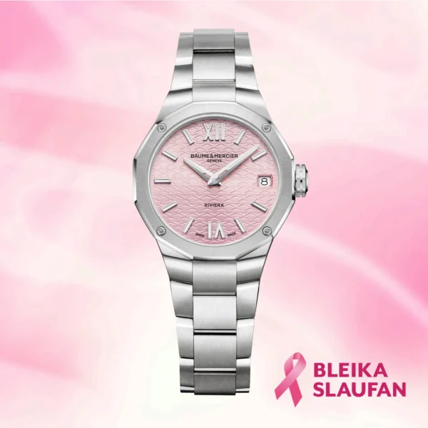 Baume  & Mercier Riviera 33 Quartz x Bleika slaufan