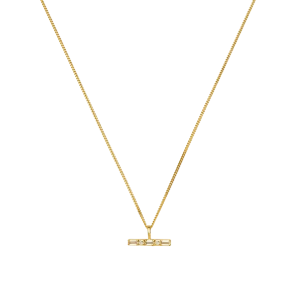 Missoma Lucy Williams T-Bar Stone Pendant Necklace