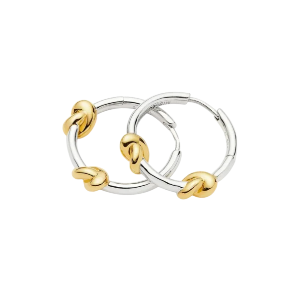 Missoma Lucy Williams Knot Small Hoop Earrings