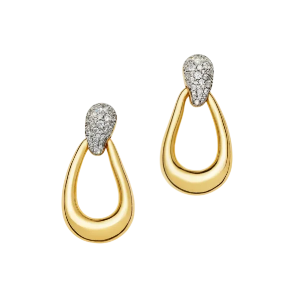 Missoma Molten Teardrop Pavé Statement Stud Earrings