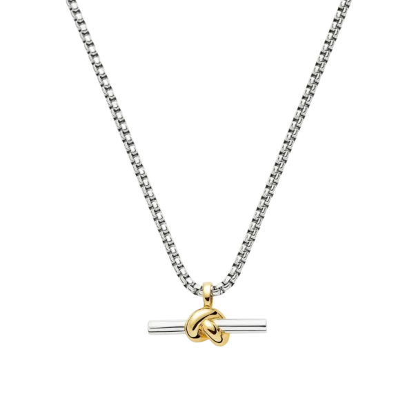 Missoma Lucy Williams Chunky Knot T-Bar Necklace