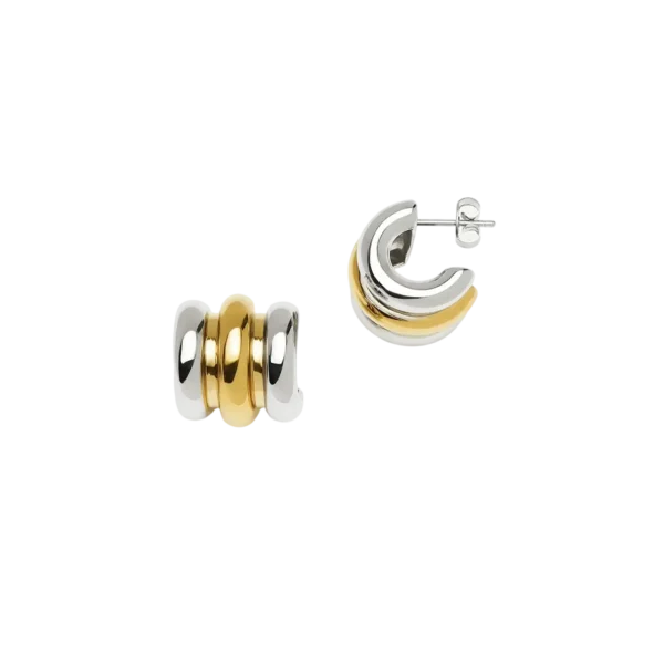 Missoma Triple Ridge Oversized Studs