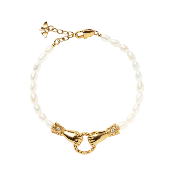 Missoma Harris Reed In Good Hands Pearl Bracelet