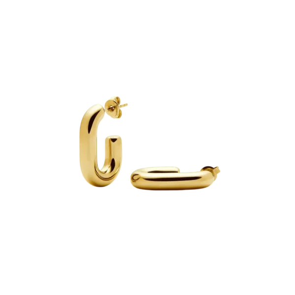 Missoma Chubby Oval Small Hoop Earrings